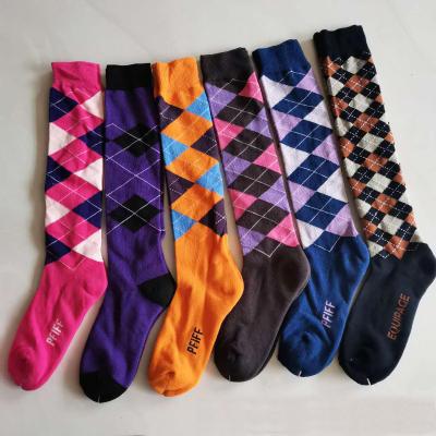 China Antibacterial Custom Made Unisex Long Tube Rider Socks Sporty Printing Riding Socks for sale