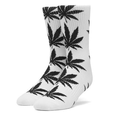 China Hemp Maple Leaf Socks Fashion Moq Stockings Funny Hip Hop Color Matching Weed Sporty Unisex Pattern Skateboard Short Socks for sale