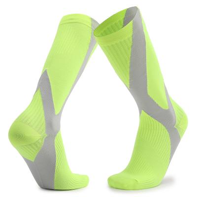 China Factory Canton V Shape Breathable Strong Knee High Tube Full Nylon Compression Socks for sale