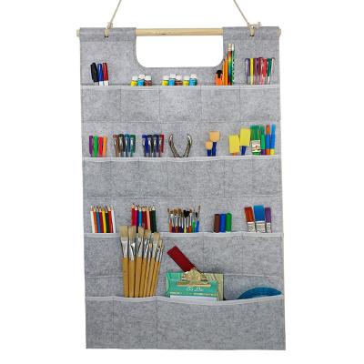 China Design Felt Sustainable Customized Wall Hanging Storage Bag For Door Bag for sale