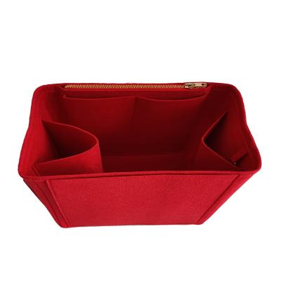 China Customized Felt Folding Purse Insert Bag Organizer For Luxury Bag for sale