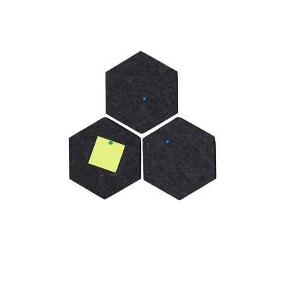 China DRAWING BOARD Hexagon Felt Bulletin Board Felt Pin Board Decoration for Office Hotel and Home for sale