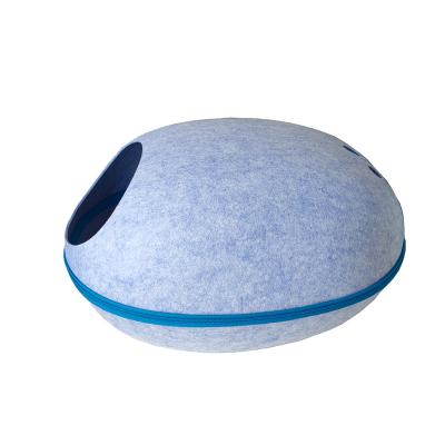 China Breathable Felt Pet Bed Tent Cave Cat Bed Felt For Kittens And Small Dogs for sale