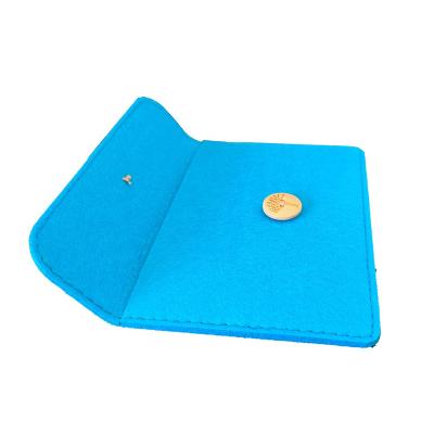 China Customized Felt Organizer Felt With Customized Logo Promotion Bag Coin Pouch Purse Bag for sale