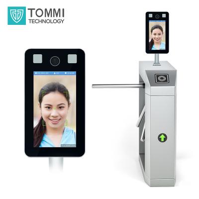 China Tommi Wholesale Face Recognition Camera Barrier Access Control For Gym Staff Face Access Time Attendance System Free SDK 7 inch for sale