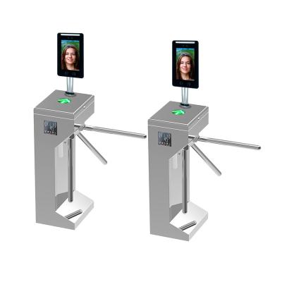 China 304/201 stainless steel TOMMI face recognition and security turnstile one-stop-getter tripod turnstile gate for sale