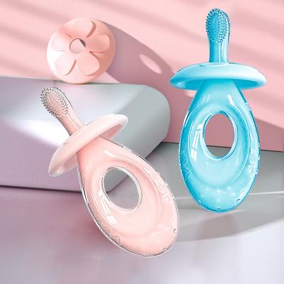 China Reusing Silicone Training Toothbrush Newborn Kids Toothbrush Tool Baby Child Toothbrush Baby Soft Items for sale