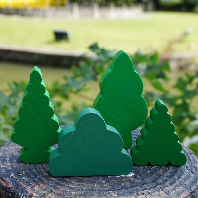 China Europe Green Tree Building Blocks Tree Forest Logging Path Path Stage Props Home Furniture for sale