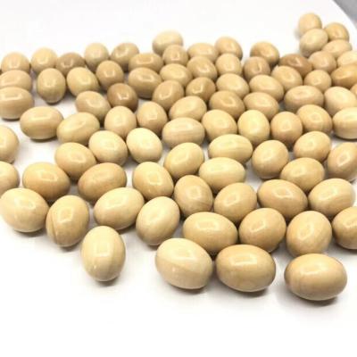 China Best Selling India Natural Round Egg Wooden Beads For Large DIY Accessories Wooden Beads Wholesale Petrified Wooden Beads for sale