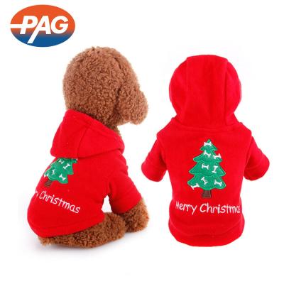 China Shenzhen Supplier Viable Wholesale Christmas New Year Dog Hoodie Coats Cloth Winter Pet Clothing Clothes For Pets for sale