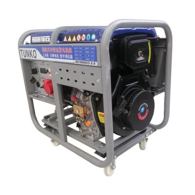 China China 6.5kw HN8000 Portable Electric Diesel Generators 70*48*73.5cm for sale