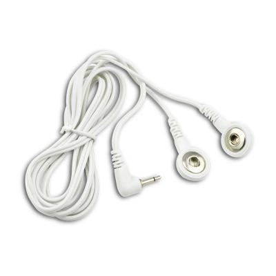 China Eco-Freindly 2.5mm Mono 3.5mm Plug To 3.5mm Snap Ten Lead Wire For Ten EMS Electrode Leads for sale