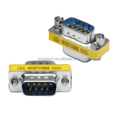 China audio & Factory Price Wholesale RS232 D-SUB Video DB 9 Pin Male To Male Connector Adapter for sale