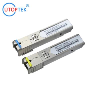 China 1.25G SFP SM bidi SC 3KM Transceiver module compatible cisco/huawei/HP/Aruba/Ericsson/Mikrotik for sale