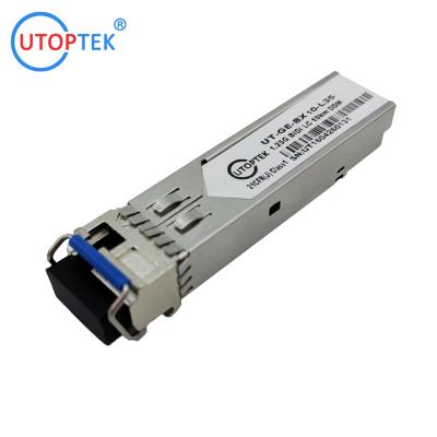 China 1.25G WDM BiDi LC 10km SFP Transceiver 1310/1550nm compatible cisco/huawei/HP/Aruba/Ericsson/Mikrotik for sale