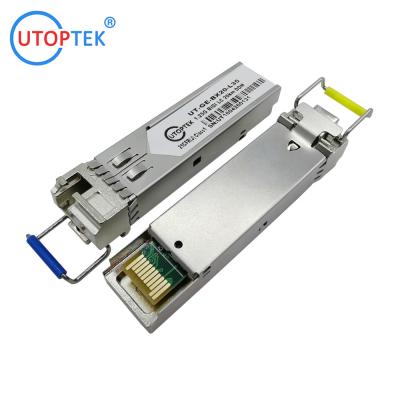 China High speed 1.25Gb/s WDM BiDi LC T1310/R1550nm 20km SFP Transceiver compatible cisco/huawei/Ericsson/Mikrotik/Alcatel sfp for sale