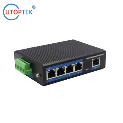 China industrial poe switch 5port 10/100/1000M RJ45 POE+ 30W unmanaged network switch poe for sale