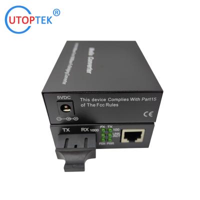 China SC/FC/ST/LC(SFP) Fiber Media Converter, Low Power Consumption 3W for sale