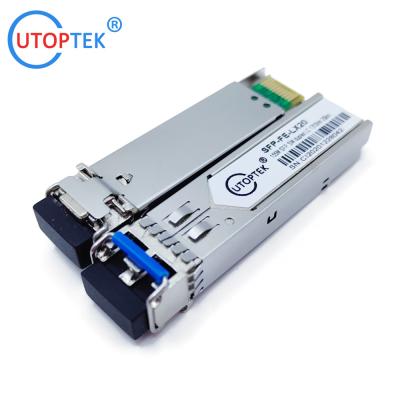 China 100M 155Mbps SFP Module SM duplex LC 40km 1310nm sfp transceiver compatible cisco,huawei,hp,aruba,mikrotik,juniper for sale