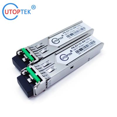 China 155m Sfp Duplex 120km 1550nm LC DDM Optical Fiber 100Base-FX SFP STM1 sfp Transceiv for sale