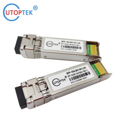 China 10g Bidi 100km 1490/1550nm SFP+ Transceiver Module Fiber Optical Network for Cisco/Huawei/Alcatel/Juniper/Mikrotik for sale