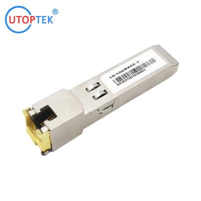 China 10/100Base-T Electrical SFP RJ45 Copper SFP module cisco Huawei juniper Nokia Compatible for sale