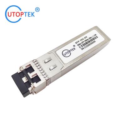 China SFP-10G-SR Cisco compatible 10G SFP+ MMF SR 850nm 300m duplex LC optical fiber sfp transceiver module for sale