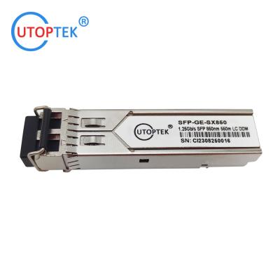 China 1.25Gb/s SFP Multi-mode 850nm 550m duplex LC optical fiber Transceiver Module DDM for cisco/huawei/Aruba/HP for sale