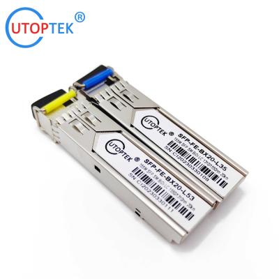 China 155M SFP SMF Bidi LC 40km 1310/1550nm optical fiber sfp transceiver module for cisco/huawei/ZTE/Viettle for sale