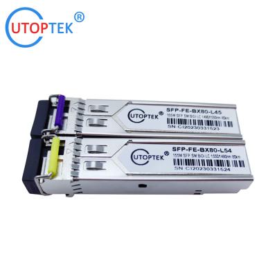 China 155M SFP SMF Bidi LC 80km 1490/1550nm optical fiber sfp transceiver module for cisco/huawei/ZTE/Viettle for sale