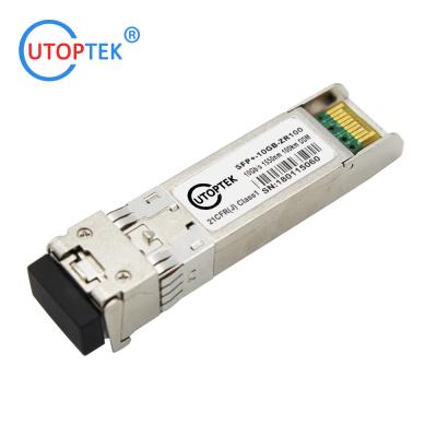 China Huawei Cisco Compatible 10G SFP+ ZR 100Km 1550nm SM Duplex LC optical transceiver for sale