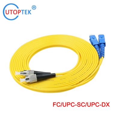 China SC/FC/ST/LC fiber patch cord 0.9/2.0/3.0mm UPC/APC LSZH1m/2m/3m/5m/10m/50m patch cord cable  customized for sale