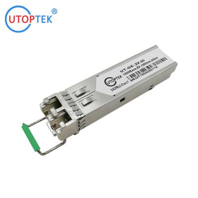 China 2.5Gb/s SFP Single mode 1550nm 60km duplex LC optical fiber Transceiver Module DDM for cisco/huawei/Aruba/HP for sale