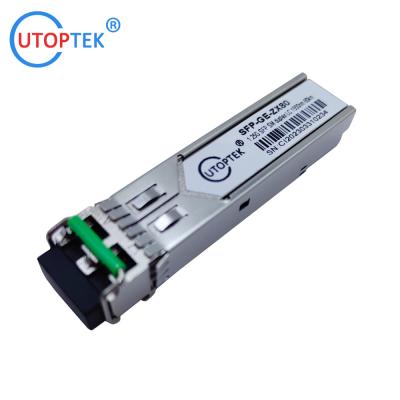 China 2.5Gb/s SFP Single mode 1550nm 80km duplex LC optical fiber Transceiver Module DDM for cisco/huawei/Aruba/HP for sale