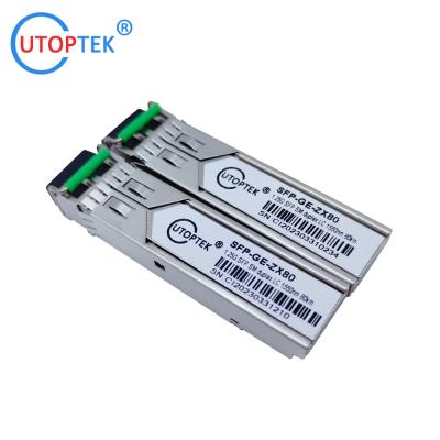 China 2.5Gb/s SFP Single mode 1550nm 120km duplex LC optical fiber Transceiver Module DDM for cisco/huawei/Aruba/HP for sale