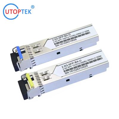 China 2.5Gb/s SFP  Bidi LC 20km 1310/1550nm optical fiber Transceiver Module DDM for cisco/huawei/Aruba/HP for sale