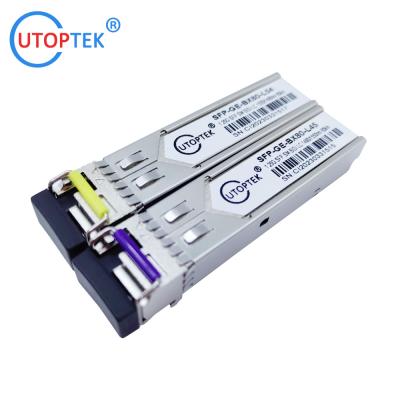 China 2.5Gb/s SFP  Bidi LC 80km 1490/1550nm optical fiber Transceiver Module DDM for cisco/huawei/Aruba/HP for sale