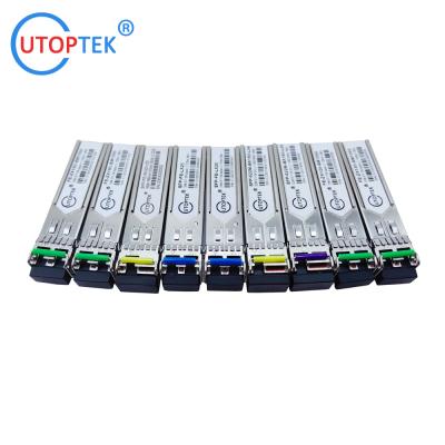 China 1.25G DWDM SFP 40km/80km120km/160km CH17 to CH61 sfp fiber optical transceiver module with best price cisco compatible for sale