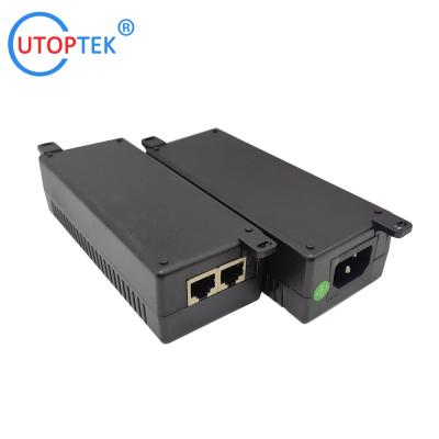 China 10/100/1000/2500Mbps 60W Gigabit 2.5G Standard POE Injector 802.3af/at/bt PoE data & power:100meters for Cameras wireless AP for sale