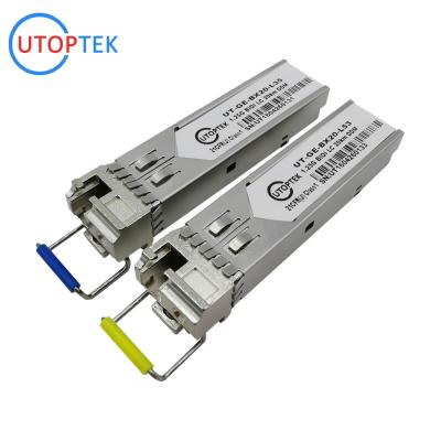 China 155M SFP SMF Bidi LC 120km 1310/1550nm DDM optical Transceiver Module ZTE/Cisco/Huawei/HPE/Aruba/Mikrotik for sale