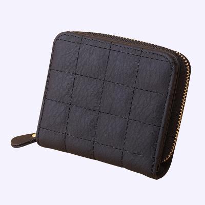 China No PU Leather Female Clip Card Holder Wallet Women Wallets Small Zipper Wallet Fashion Woman With Coin Purse for sale