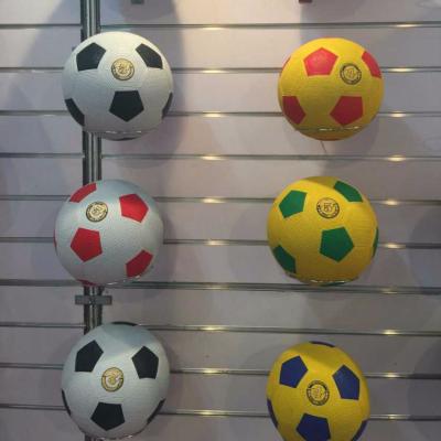 China Golf Official Rubber Surface Pebble Size Rubber Football for sale