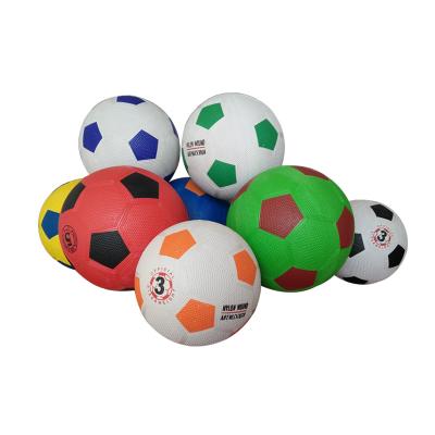 China Customized Rubber Logo Rubber Different Types Soccer Balls for sale