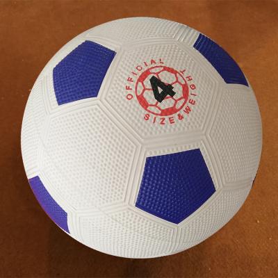 China The most popular size 4 rubber rubber football for sale