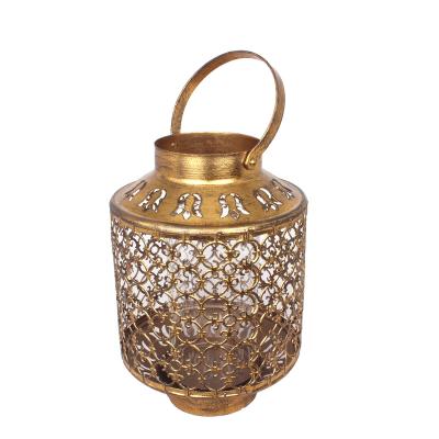 China Metal french fashional cheap country garden hurricane lantern for party and christmas occasion for sale