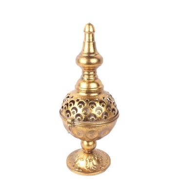 China Environmental Friendly Decorative Metal Vintage Handwork Ornament With Square Pedestal for sale