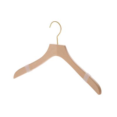 China Minimalist natural wood hanger for woman anti-slip hanger 360 degree rotatable wooden hangers for sale