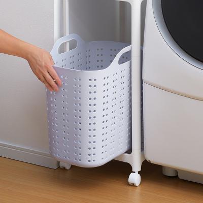 China Minimalist Pattern L - Made in Japan Thin Lightweight Ventilation Moisture Proof Laundry Basket with Handle Laundry Basket for sale