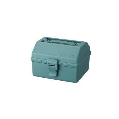 China Sustainable HACOTTO PP Multifunctional Tool Box With Handle Square Vintage Shape Plastic Storage Tool Box for sale