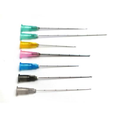 China Disposable Aesthetic Clinic Blunt Needle 25g 50mm Sterile Fine Micro Cannulas for sale